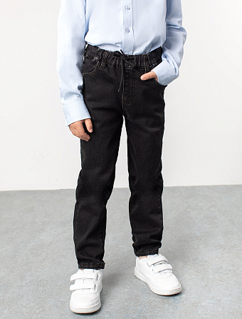 картинка Джинсы для мальчика черный магазин Одежда+ являющийся официальным дистрибьютором в России 